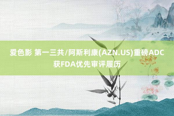 爱色影 第一三共/阿斯利康(AZN.US)重磅ADC获FDA优先审评履历