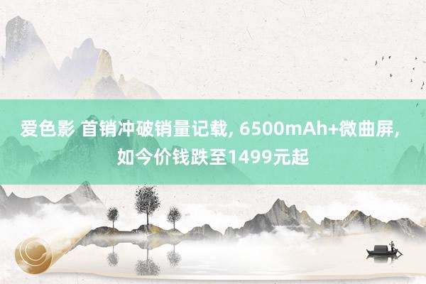 爱色影 首销冲破销量记载， 6500mAh+微曲屏， 如今价钱跌至1499元起