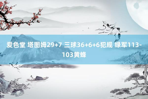 爱色堂 塔图姆29+7 三球36+6+6犯规 绿军113-103黄蜂