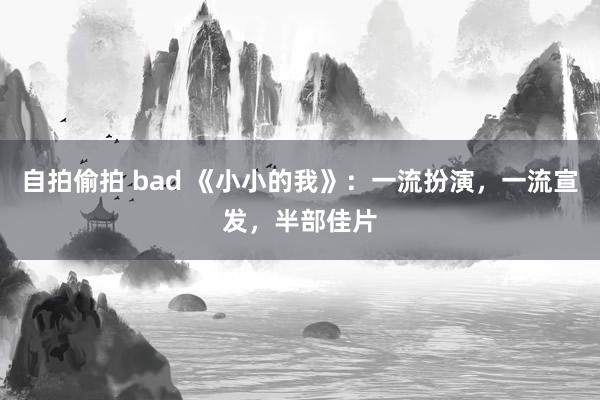 自拍偷拍 bad 《小小的我》：一流扮演，一流宣发，半部佳片