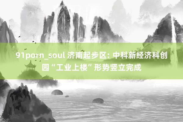 91porn_soul 济南起步区: 中科新经济科创园“工业上楼”形势竖立完成